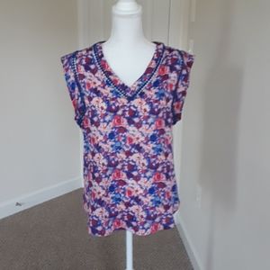 Carla crocheted detail blouse